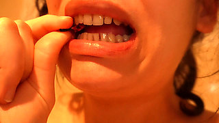Giantess Stepsister Is Very Hungry so She Eats Tiny Stepbrother Then Takes a Shower