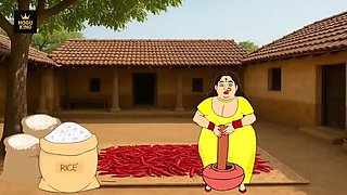 Hogu's Wife Vimla: Big Boobs & Juicy Ass Indian MILF Shows Nude Body in Maxi