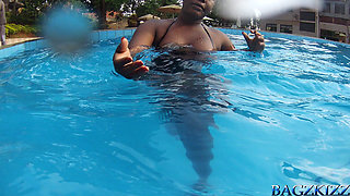 Unique Underwater Shots of Two Black Lesbians