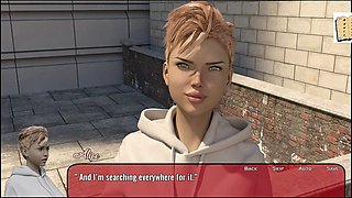 3D cartoon porn for first-timers in a visual novel setup