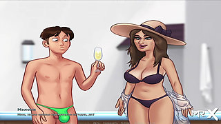 SummertimeSaga - Man Dancing near the Jacuzzi for a Beautiful Girl