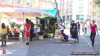 Masochistic babe public shagged