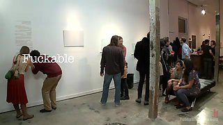 Fuckable Art Big Titted Blonde Fucked In A Crowded Gallery - Kink