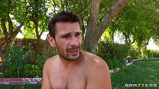 Brazzers- Hot lifeguard with huge-tits fucks by the pool