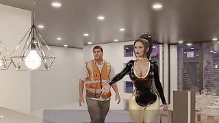 Desperate Housewife Dominated By Dirty Construction Worker - Rough Bondage & BDSM Sex