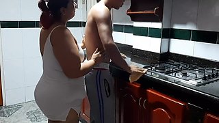 Fucking The Neighbor In The Kitchen