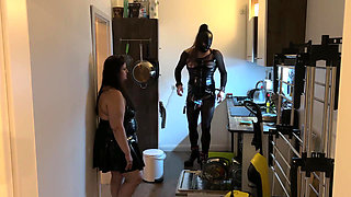Fetish Lofts Clean up Session with TV Slave Part 3-3
