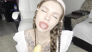 Sucking And Dildo In Pussy