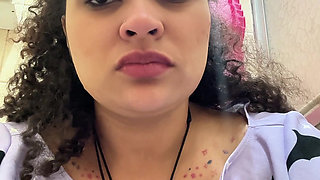 Gassy Milk-intolerant Girl on the Toilet and Farting