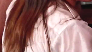 British Student Gets Covered In Cum At Her Blowbang