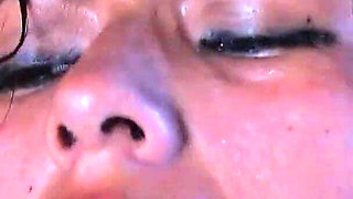 Latina skinny Milf Yoha banged hard in a threesome at the beach