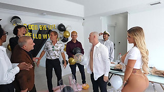 After-party sex with curvy slut Kali Roses