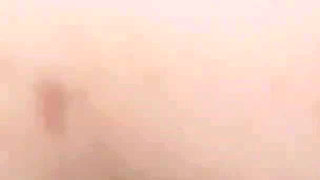 Double Penetration with Dildo - He Cums in My Hairy Pussy