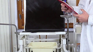 Breast Exam of Hairy Chubby stepmommy