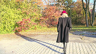 Autumn Outdoor Striptease