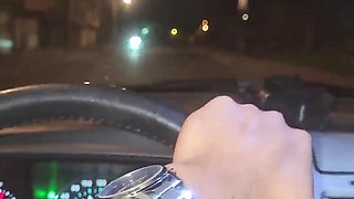 Horny Latina chick asks me if I caould drive her home for a quick fuck in my car
