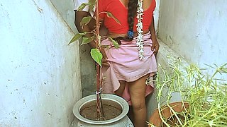 Village Aunty with House Woner Stepson Having Sex 2nd Floor