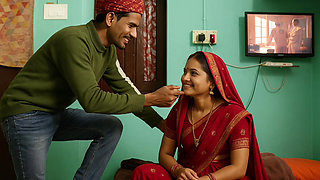 Indian Rajsthani Village Stepsister Hot Romantic With kiss By -Wife2