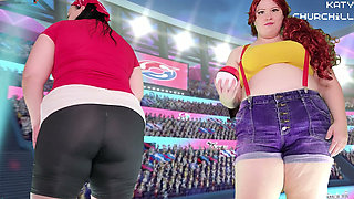 Misty and May Facesitting and Farting Battle Punishment