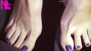 Barefoot Revving in Puma Sneakers