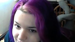 Emo Goth Girl's Foot Fetish Webcam Show