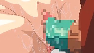 Bigboobs hentai coed double penetration and cum all body