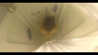 Curvy Wife Drains Cock Late Night After Shower