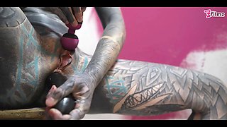 Workwear Anal Stretching Solo Masturbation Gapes and Squirt