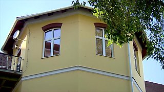 German Flight Attendant Suck 2 Cocks