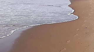 A hotwife on the beach