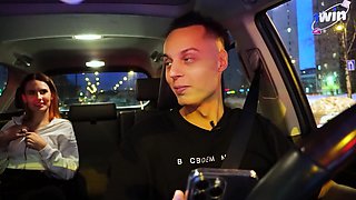 Daring beauty captivates with kinky taxi passion in thrilling fetish ride