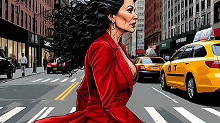 Horny Muscular MILF Dominatrix Fucks in the Car