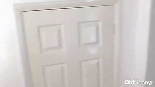 Busty Granny Sucks Young Cock