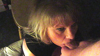 Blonde Orgasming with His Cock in Her Mouth