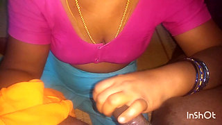Hot tamil housewife blowjob in young man cock