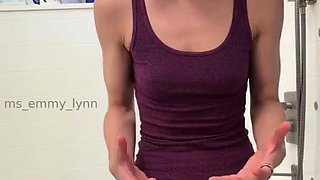 Amateur blondie solo anal masturbation