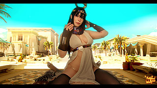 Desert Goddess Entrances Traveler in Erotic Ritual - MollyRedWolf