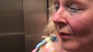 Naughty Elevator Ride Will She Get Caught?