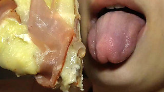 I Eat Some Pizza and Melon Because I'm Hungry and You Watch Me Eat Them Because They're Delicious