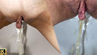 Compilation! Yellow Pee Close-up! Pussy in Pads! POV!