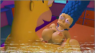 The Simpsons - Marge And Homer Make A Sextape - Porn Parody - Car Toon And Marge Simpson