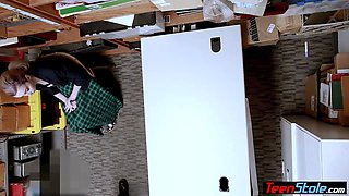 Pale emo teen shoplifter punish fucked by a LP officer