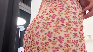 18 Year Old Italian Webcam Star Blonde Masturbates in Zara Fitting Rooms While Trying on Clothes