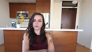 Hot Step Sis Kharlie Stone Makes Step Brother Cum While