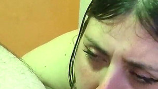 BBW Deepthroating Dick- Amateur Couple
