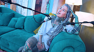 I talk about J - Jelousy - ASMR podcast SFW talking goth skinny girl dreadlocks tattoo model inked girl