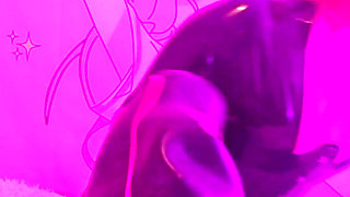 Latex Doll Fucks Her Mouth with a Huge Tentacule