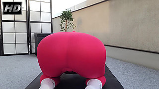Stepbrother Interrupts Stepsister's Workout on the Balcony for a Delicious Fuck in Leggings Litclit69