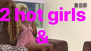 Sexy Crossdresser Invites 2 Sexy Girls and 5 Big Dick Thugs for a Raw Gangbang Orgy