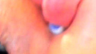 Big Boobed Blonde Masturbates With A Dildo In The Bathroom